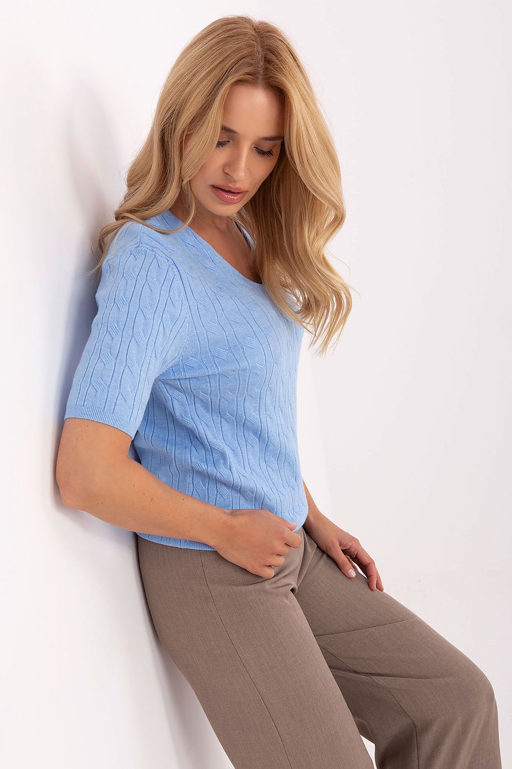 Maglione a manica corta model 217333 Factory Price