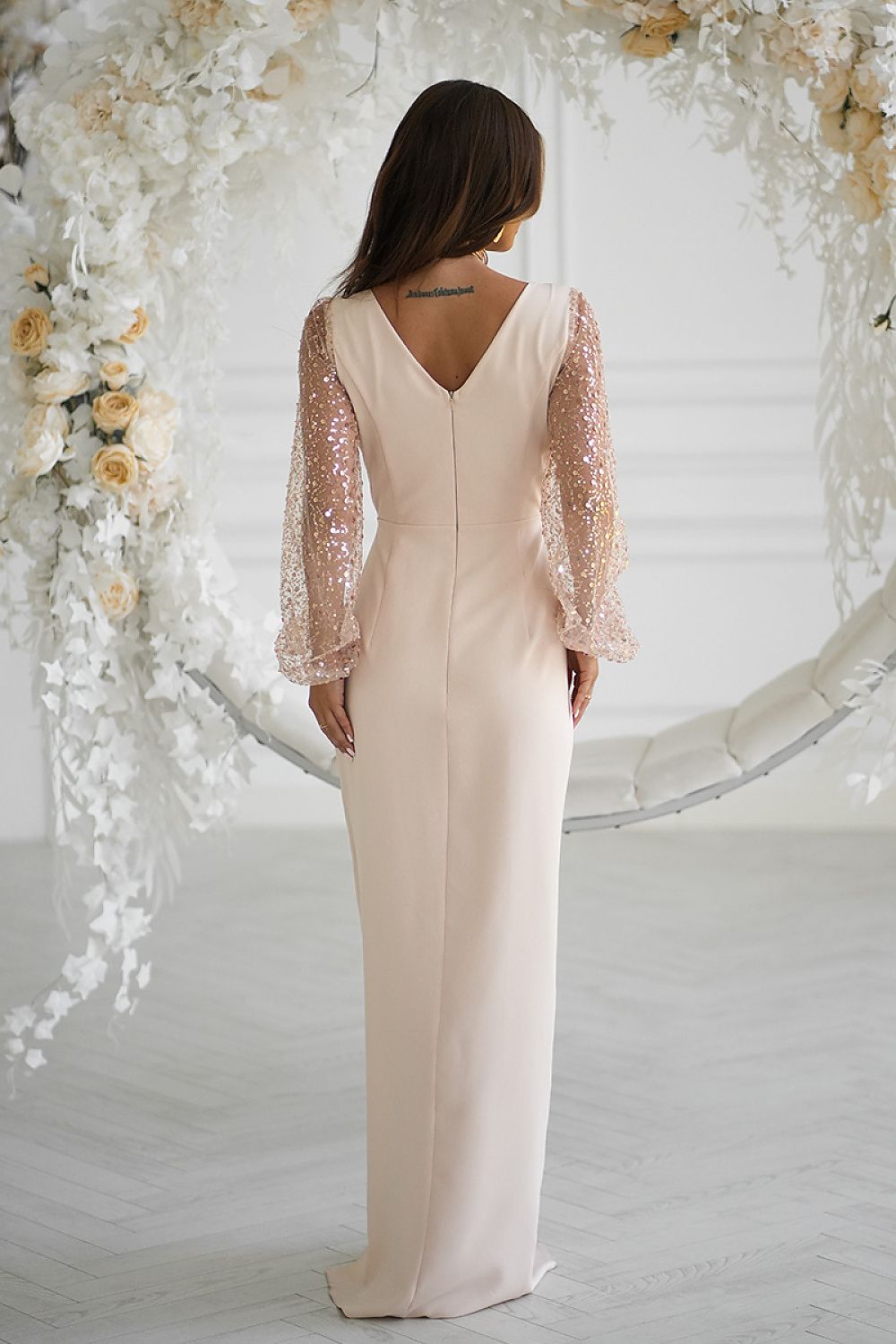 Vestito lungo model 220093 Bicotone