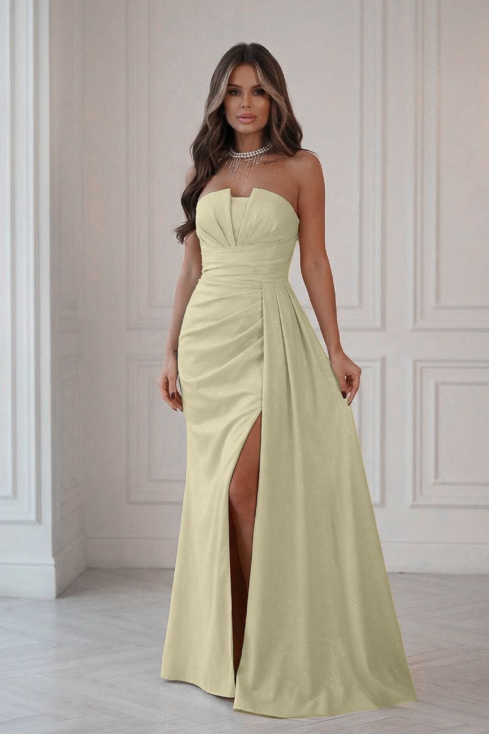 Vestito lungo model 224636 Bicotone