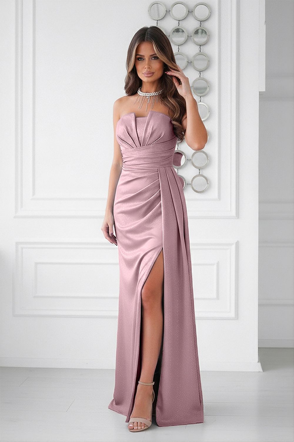 Vestito lungo model 225365 Bicotone