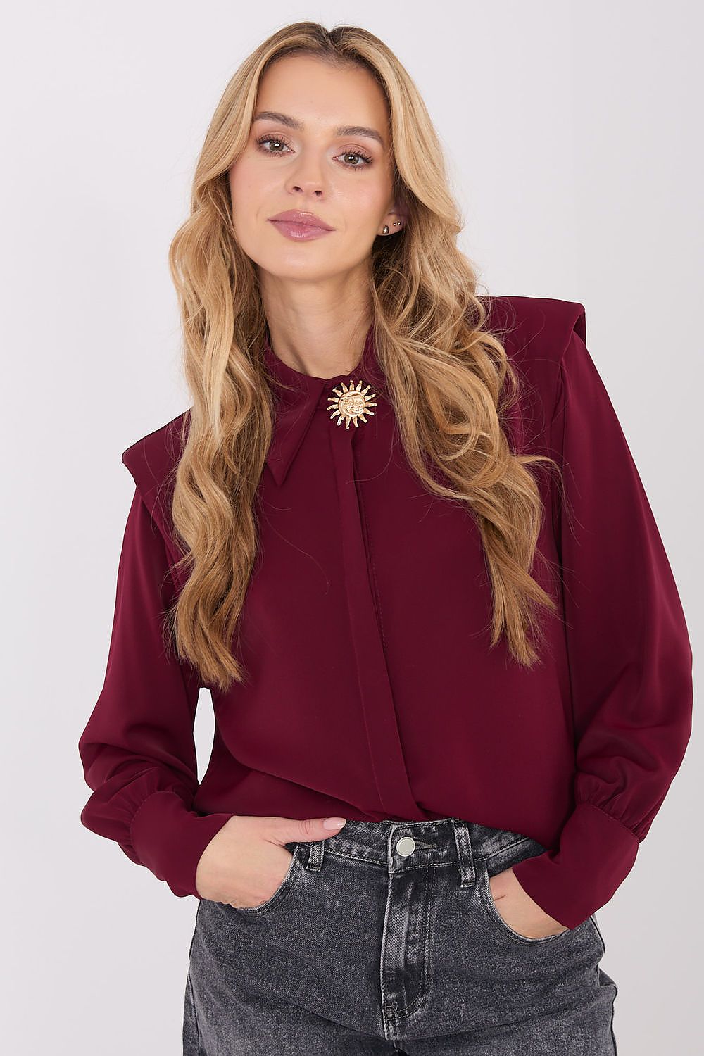  Camicia a manica lunga  model 221755 Italy Moda 