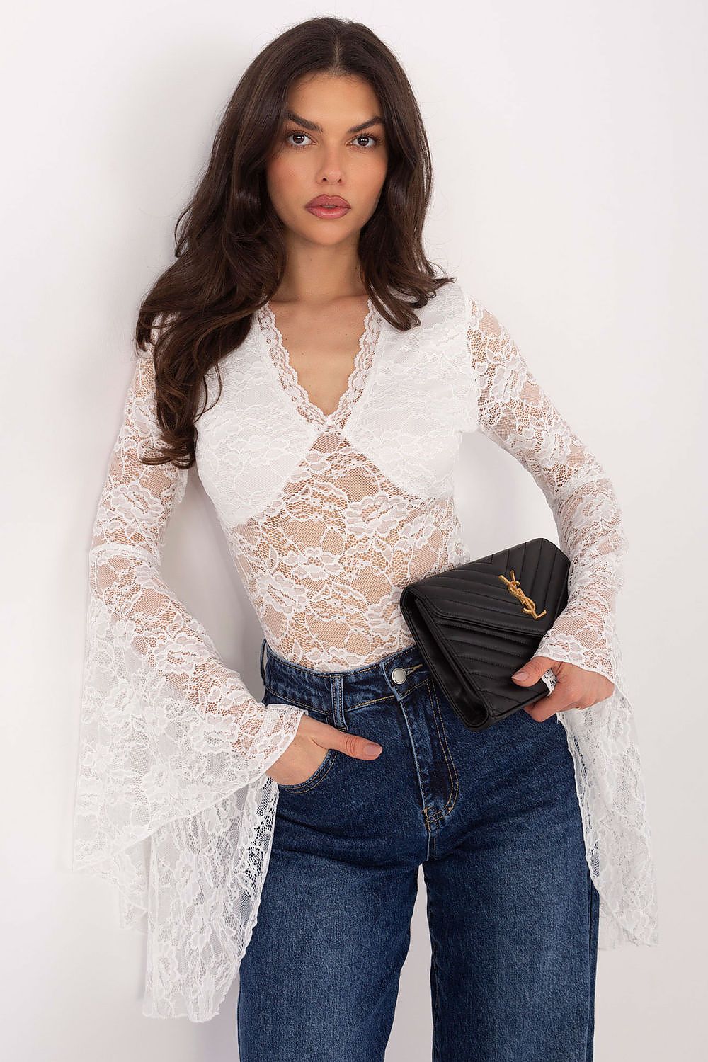  Top in pizzo model 222810 Factory Price 